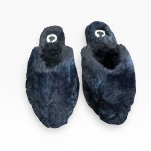 Journee Collection Sundown Black Slipper Size 6